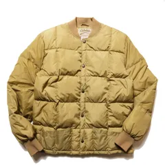 80's 90's カベラス キルティング ライナー ダウン ジャケット (L) タン系 ナイロン 80年代 旧タグ オールド アウトドア Cabela's 80's 90's カベラス キルティング ライナー ダウン ジャケット