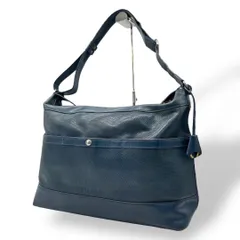 良品 1156 アニアリ トートバッグ 2way パンチング レザー ネイビー