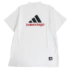 バレンシアガ ×アディダス adidas  723976 TNVN8 ロゴ刺繍Tシャツ  メンズ 1