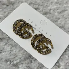 【美品】【現行】GUCCI ピアス　スクエア&ラウンド スタッズ　GG 925 美品】【現行】GUCCI ピアススクエア&ラウンド スタッズGG 925