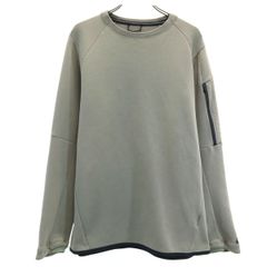 NIKE ナイキ 長袖 テックフリース トレーナー L オリーブグレー系 メンズ 古着