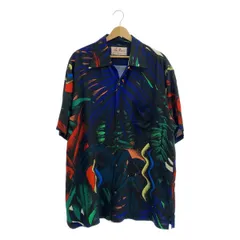 【美品】  Aloha Blossom / アロハブロッサム | OKINAWA ZILLA / レーヨン 総柄 オープンカラー オーバー シャツ | 46 | ブルー | メンズ