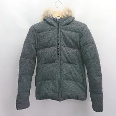 ◇ ⊇ UNITED ARROWS ユナイテッドアローズ 中綿ダウン86% 長袖 ダウンジャケット サイズ36 ブラック系 レディース E  【1504240025414】