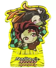 【中古】アクリルスタンド・アクリルパネル 炭治郎＆禰豆子 「ぴた!でふぉめ 鬼滅の刃 アクリルスタンド5」