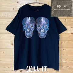 ILL IT イルイット Skull スカル 髑髏 ドクロ 骸骨 ガイコツ プリント 半袖 Tシャツ