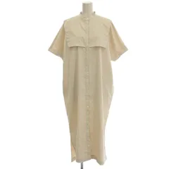 ノーク N.O.R.C NORC リネン混 セーラーワンピース ロング 半袖 ワンピース F ベージュ 912236-9532 /☆G