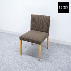 【中古品】AD CORE エーディーコア MD-201 エーモード ダイニング アームレス チェア ファブリック ブラウン 定価8万【5】