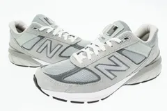 ニューバランス NEW BALANCE 990V5 Grey USA製 ローカット スニーカー M990GL5 27 グレー ブランド古着ベクトル 中古▲■250401