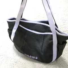 アディダス　adidas　ハンドバッグ　トートバッグ　グレー色　紫色