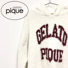 【美品!!送料無料!!】 GELATO PIQUE ジェラートピケ ビックロゴパーカー ルームウェア パウダーロゴジャガード レディース ジェラピケ