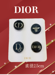 ミスディオール　Miss Dior　ピンバッジ　ブラック・ネイビー　　77