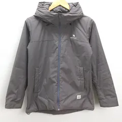 H■アーノルドパーマー/Arnold Palmer 胸ロゴ刺繍 中綿フーディジャケット【M】灰色/LADIES■82【中古】