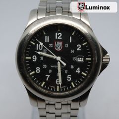 【訳あり品】LUMINOX ルミノックス 1750 希少品 FIELD H3 mbm SS シルバー ブラック ブレス純正 メンズ 腕時計