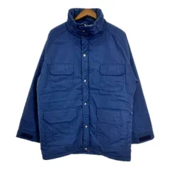 80年代 USA製 WOOLRICH ウールリッチ 中綿 マウンテンジャケット アウトドア ネイビー (メンズ L) 中古 古着 T1919