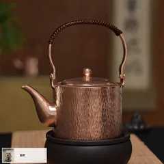 腰黒水次　水指【極上品】　銅製品　お茶道具 日本製 腰黒 水次やかん 上製 利休好み 口蓋付き | 小林漆陶