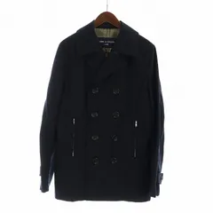 コムデギャルソンオム COMME des GARCONS HOMME GORE WIND STOPPER PEA COAT ピーコート Pコート ミドル ダブル ウール  AD2006 HR-C008 M 紺 ネイビー ■GY17 /MQのサムネイル
