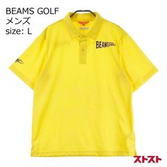 未使用級】BEAMS GOLF ビームスゴルフ ハンバーガー総柄 ポロシャツ