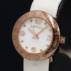 稼動 良品 マークジェイコブス QZ 白文字盤 石付 MBM8561 レディース腕時計 OGH 2000000 NSK