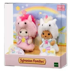 【中古】おもちゃ 赤ちゃんペアセット(ユニコーン) 「シルバニアファミリー」