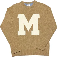 MADE IN JAPAN製 MISTERGENTLEMAN クルーネックウールセーター ベージュ Mサイズ