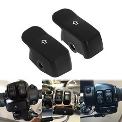 【人気商品】ウインカー スイッチ キャップ ボタン カバー エクステンション ハーレー ターンシグナル ソフテイル ブレイクアウト用 HDBUBALUS ブラック
