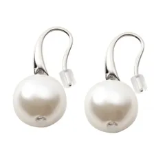 【A：シルバー×ピアス】[Cream dot. クリームドット公式] ピアス レディース  4タイプ フック 金属アレルギー ニッケルフリー 揺れる バロックパール風 淡水パール風 大粒 大人 上品 エレガント 