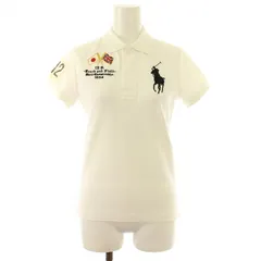 ラルフローレン RALPH LAUREN タグ付き ポロシャツ ビッグポニー 半袖 M 白 ホワイト /DK
