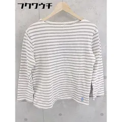 ◇ FORK&SPOON フォーク＆スプーン URBAN RESEARCH ボーダー 長袖 Tシャツ カットソー サイズ4 ホワイト メンズ 【中古】 【1103090018876】