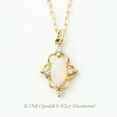 K18 ホワイトゴールド クォーツ ダイヤモンド ネックレストップ - メルカリ