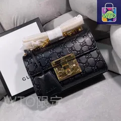 【今日特価】GUCCI Padlock ブラック 20x14 チェーンバッグ 送料無料 限定価格-WTO輸入1
