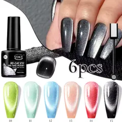 VOKY　マグネットジェル　ボトルリキッド6個セット　スティック1個　ビューティ　エレガント　キラキラ　新品／未開封