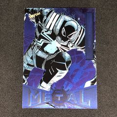 Agent Venom / エージェント・ヴェノム 2022 Upper Deck Marvel Metal Universe Spider-Man Neon Blue Light FX #1