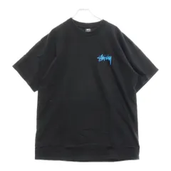 STUSSY (ステューシー) スカル バックプリント クルーネック 半袖Tシャツ カットソー ブラック