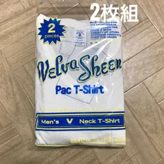 半額以下！160922　ベルバシーン　VELVA SHEEN　WHT/BLK　ホワイト　ブラック　２枚入り　S,M,L,XL 選べるサイズ　無地T　Vネック　インナー　トップス　上質な肌着