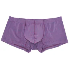 ボクサーパンツ メンズ 無地 シンプル サラサラ 立体縫製 速乾 ローライズ 丈短 前閉じ スポーツ 男性 大きいサイズ オールシーズン M-3L 黒 紫 緑 青 ms-006