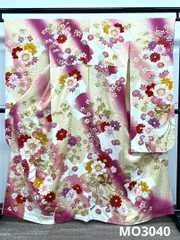 振袖 豪華 金彩 銀彩 銀通し ラメ刺繍 柄八掛 身丈159cm