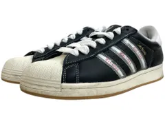adidas (アディダス) SUPERSTAR KORN スニーカー オリジナル IH1313 27.5cm US9½ ブラック×ホワイト メンズ/004