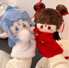 アニメ哪吒 ナタ＆敖丙 ハンドパペット ぬいぐるみ 25cm