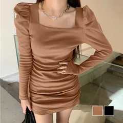 ワンピース レディース 秋冬 韓国 きれいめ 清楚 上品 セクシー ワンピ ショート丈 かわいい きれいめ フェミニン ブラウス 着やせ 40代 50代 送料無料