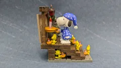 PEANUTS　スヌーピー　ミニチュア　フィギュア　スヌーピーの世界　IN THE NIGHT　②