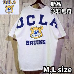 夏物新作！【UCLA/ユーシーエルエー】 ジョーフェイス＆ロゴフロッキープリントドルマン半袖Tシャツ 半T ペアルック アメカジ ストリート カジュアル ホワイト White チャコール Charcoal 252AN1ST413 新品 未使用 正規品 送料無料