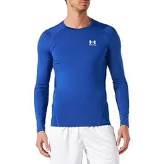 アンダーアーマー(UNDER ARMOUR) コンプレッションウェア ヒートギアアーマー 長袖 1361524 ロイヤル/ホワイト XLサイズ