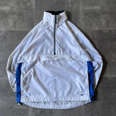 00s Nike アノラックパーカー ハーフジップ 白 2XL相当 A358