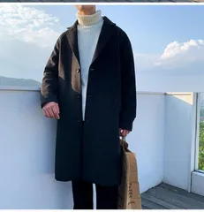 【46】新品 メンズ ウールコート アウター