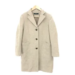 LAUREN RALPH LAUREN ローレンラルフローレン  チェスターコート サイズ:6  ベージュ ウール×ナイロン レディース ロング丈　240001093248