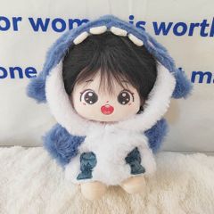 ぬいぐるみ 服 シャークパーカー 靴 着せ替え 綿 人形服 20cm 汎用