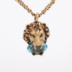 寂*人様 GUCCI ライオンモチーフ ネックレス