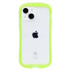 iFace Reflection Neo iPhone 13 mini ケース クリア 強化ガラス (クリアイエロー)【アイフェイス アイフォン 13mini カバー 透明 耐衝撃 米国MIL規格取得 ストラップホール付き ネオンカラー 蛍光】