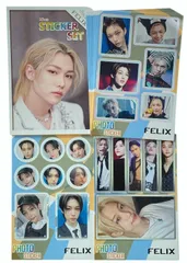STRAY KIDS ストレイキッズ Felix フィリックス スキズ  グッズ ステッカーセット 87枚入 フォトステッカー/シールセット + カバーケース付   K-POP