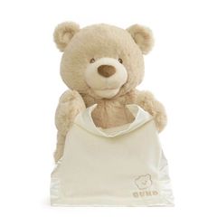 【新品】GUND　ピーカーブーベア　テディベア　ガンド　アメリカ　ソフトトイ　おもちゃ　ぬいぐるみ　柔らかい　動くぬいぐるみ　知育玩具　肌触りが良い　子ども　プレゼント　お祝い　出産祝い　誕生日プレゼント 0歳　1歳　2歳　３歳 かわいい　いないいないばぁ